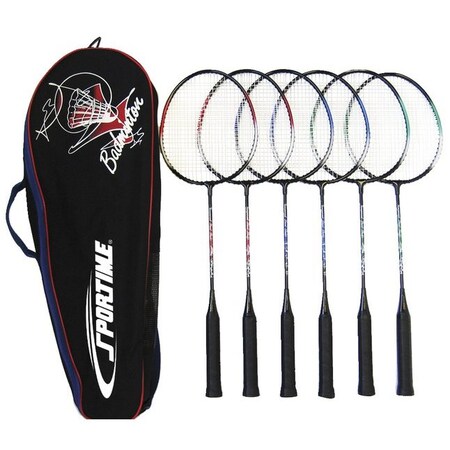 Sportime RACQUET BADMINTON ALUMINUM SET OF 6 PK B-406/SET-6